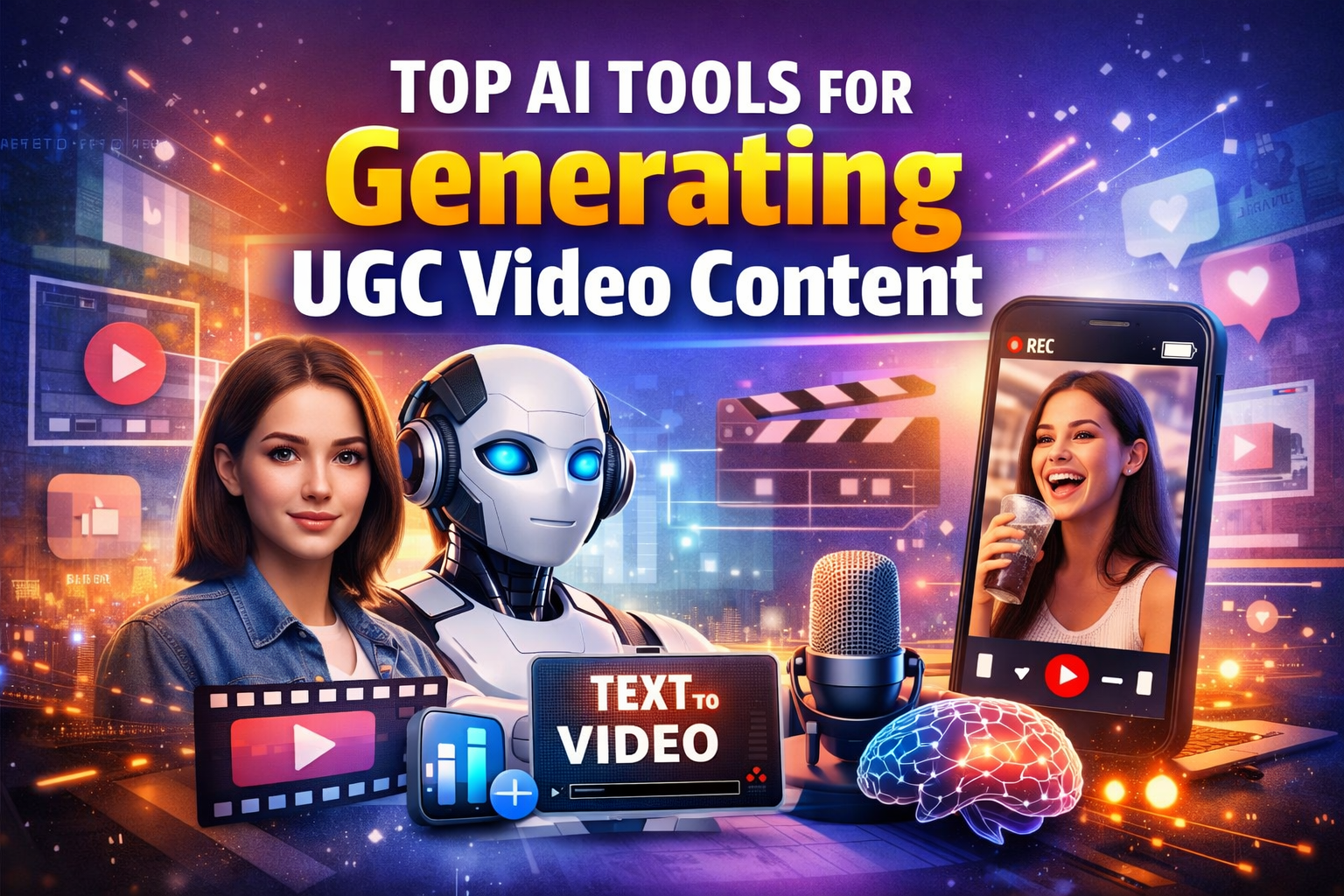 Top AI tools for generating UGC video content and short social media videos