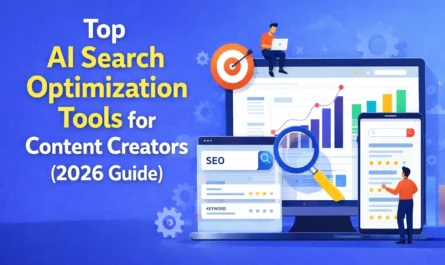 Top AI search optimization tools for content creators infographic