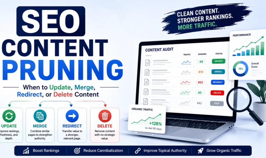 SEO Content Pruning: When to Update, Merge, Redirect, or Delete Content